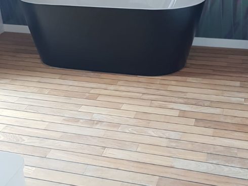 Maison ossature bois en Avignon - Menuiseries alu, terrasses bois