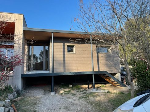 Construction d’une extension ossature bois par Différence Bois