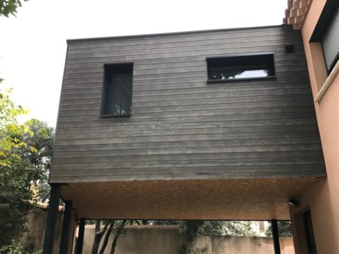 Construction d’une extension/surélévation en bois à Langlade