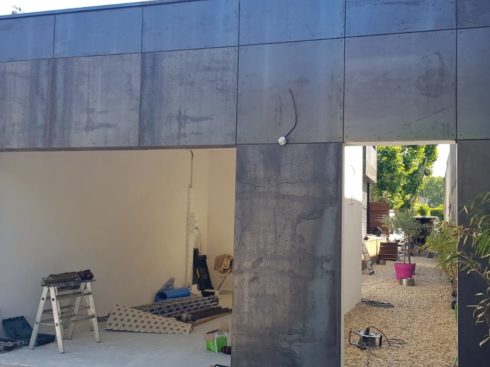 Maison ossature bois en Avignon - Menuiseries alu, terrasses bois